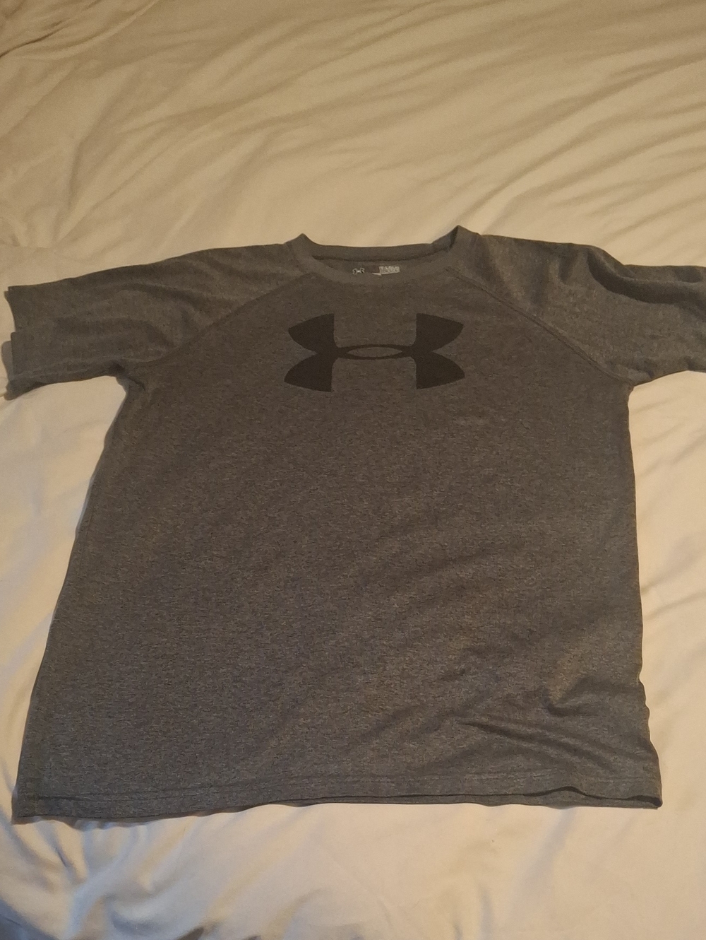 Boys Under Armour Classic Gray Logo Tee